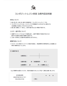 治療内容説明書